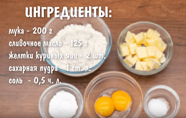 Продукты для выпекания тарталеток